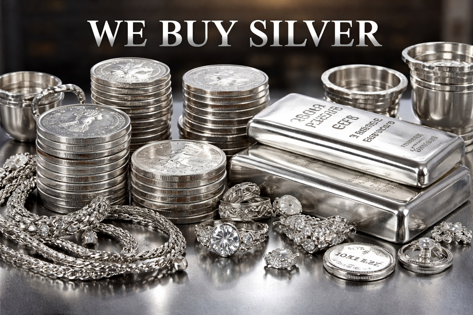 Silver Jewelry Background